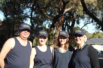 VA City2Surf Team Members Mark Meintjes, Michelle Emond, Anita Reynolds and Kathy Fela